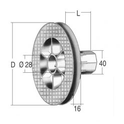Puleggia in plastica - TS-0185