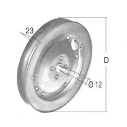 Puleggia zincata - TS-0190