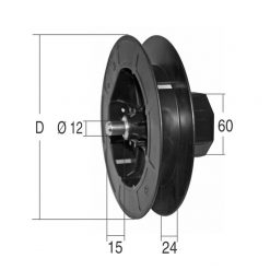 Puleggia in plastica - TS-0195