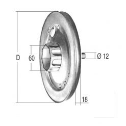 Puleggia zincata - TS-0220