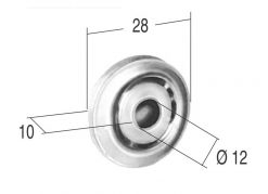 Cuscinetto zincato - TS-0260