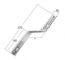 Staffa zincata - TS-0310