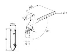 Snodo con perno - TS-1140-E-90